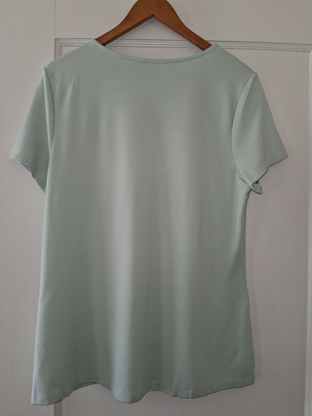 Liz Claiborne Top XL Light Green Knot Neck Career Blouse - Picture 4 of 4